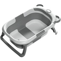 Foldable Pet Bathtub for Cats and Small Dogs with Temperature Sensor Option