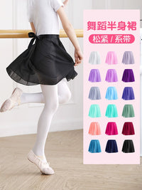 Girls' Ballet Dance Skirt Chiffon Wrap Skirt for Practice and Performance
