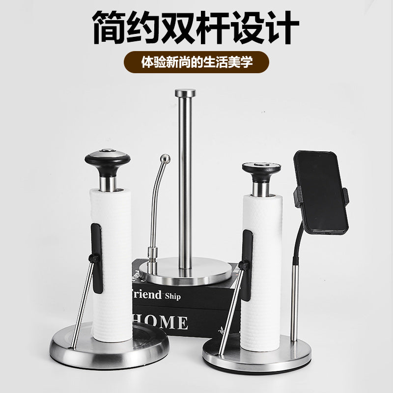 Commercial Kitchen Stainless Steel Paper Towel Holder and Cup Dispenser Combo