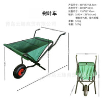 Foldable Garden Cart with Fabric Bag, Portable Yard Waste Collector, Outdoor Utility Cart for Leaves and Debris