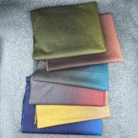 Gradient Digital Print Imitation Cashmere Scarf for Women, Korean Style Warm Winter Shawl