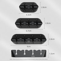 Magnetic Cable Organizer Clips for Desk, No-Drill Charging Data Cable Management