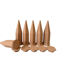 Terracotta Self-Watering Spikes with Lids for Garden Plants