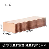 Pure Copper Heatsink Fin Array for Computer Cooling, Adjustable Length