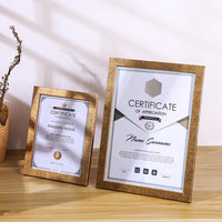 Premium A4/A3 Certificate Photo Frame for Awards and Diplomas, Gold/Silver Display Frame