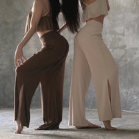 High-Waisted Loose Wide-Leg Yoga Pants for Women - Breathable & Lightweight
