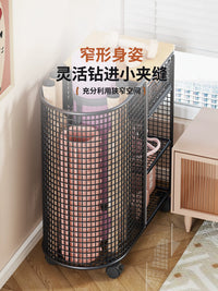 Garden Tool Storage Rack Garage Hardware Organizer Garden Farm Tool Display Shelf Broom Shovel Storage Cart