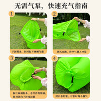 Inflatable Outdoor Camping Sofa Air Lounger Portable Air Bed for Festivals and Beach