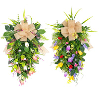 Spring Tulip Upside-Down Tree Garland for Romantic Wedding & Window Decor