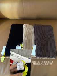 Knitted Scarf for Women, Solid Color, Warm and Thick Neck Warmer