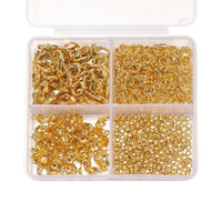 DIY Jewelry Making Kit with Lobster Clasps, Jump Rings, and Crimp Beads for Necklaces and Bracelets