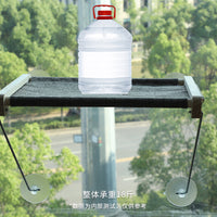 Cat Window Perch Hammock with Suction Cups for Balcony Viewing - Swing Style Cat Bed