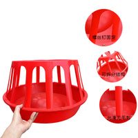 Anti-Spill Plastic Poultry Feeder and Waterer for Chickens and Geese