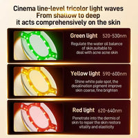 EMS Microcurrent Facial Massager with LED Light Therapy and Vibration for Face Lifting