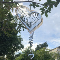 Angel Heart Wind Chime for Indoor Outdoor Garden Patio Decor