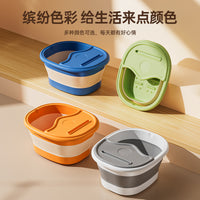 Foldable Foot Spa Basin with Massage Rollers, Portable Deep Soaking Foot Bath for Home Use