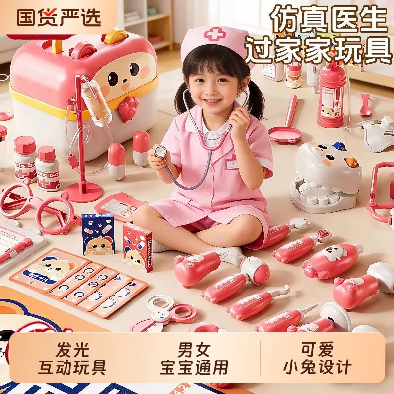 Kids Doctor Play Set with Stethoscope, Syringe, and Medical Accessories for Role Play