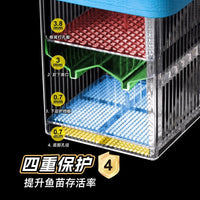 Aquarium Fish Breeding Isolation Box for Guppy Fry and Small Fish