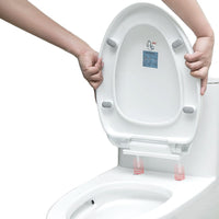 Universal Thickened Soft-Close Toilet Seat Cover for V, U, and O-Shaped Toilets