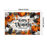 Thanksgiving Autumn Leaves Large Backdrop Flag for Living Room Decor
