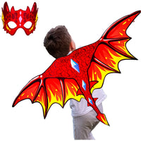 Kids' Dinosaur Costume Set with Cape and Mask for Stage Performance & Talent Show