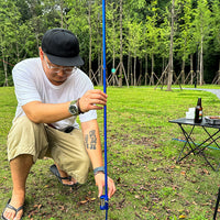 Portable Folding Aluminum Alloy Camping Lantern Stand for Outdoor Activities