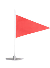 HOW TRUE Golf Putting Green Flagstick with Stainless Steel Hole Cup Base and Red Flag