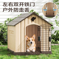 Outdoor All-Season Dog House for Medium to Large Dogs - Weatherproof & Insulated Pet Shelter