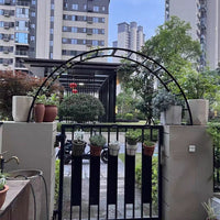 Outdoor Metal Arch Trellis for Climbing Plants, Garden Arbor for Roses and Vines, Villa Entrance Decor