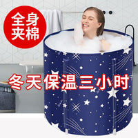 Foldable Adult Bathtub Portable Soaking Tub with Heating Rod Option for Home Spa & Kids