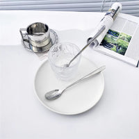 Stainless Steel Long Handle Spoon for Coffee, Ice Cream, and Stirring - Korean Style