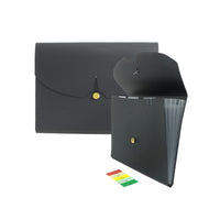 A4 Expanding File Folder with Handle, Multi-layer Document Organizer for Students and Office
