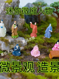 Miniature Ancient Chinese Beauty Figurines for Micro Landscape Decor
