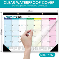 2026-2027 Desktop Calendar with International Holidays and Planner