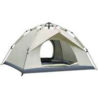 Automatic Pop-Up 3-4 Person Double Layer Camping Tent for Outdoor Hiking and Travel, UV Protection & Waterproof
