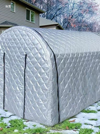 Portable Greenhouse Walk-in Plant Grow House with Insulated Cover for Outdoor Garden