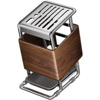 Mid-Century Style Kitchen Knife Holder with Drain Tray, Countertop Cutlery Storage Rack