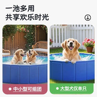 Foldable Pet Bath Tub for Dogs and Cats, Anti-Tip Design