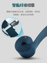 ANSI Certified Full Body Safety Harness for Construction and High-Altitude Work with Lanyard