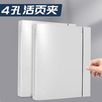 A4 Frosted PP 4-Ring Binder for Collectibles, Cards, and Documents