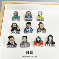 Academic Subject Enamel Pin for Students, Backpacks, and Clothing Decoration