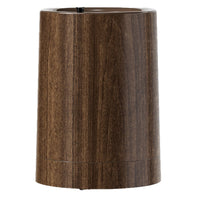 New Chinese Style Wood Grain Trash Can with Wheels for Living Room Office