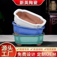 Glazed Ceramic Succulent Planter Pot for Indoor Plants