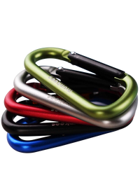 Munkees D-Ring Carabiner Keychain Clip for Outdoor Backpacks and Keys