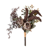 Autumn Rose Artificial Flower Bouquet for Table Decor and Home Decoration