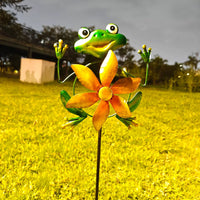 Iron Art Flamingo Wind Spinner Garden Lawn Ornament