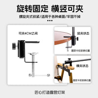 Portable Aluminum Alloy Camping Lantern Stand with Clamp and Storage Bag