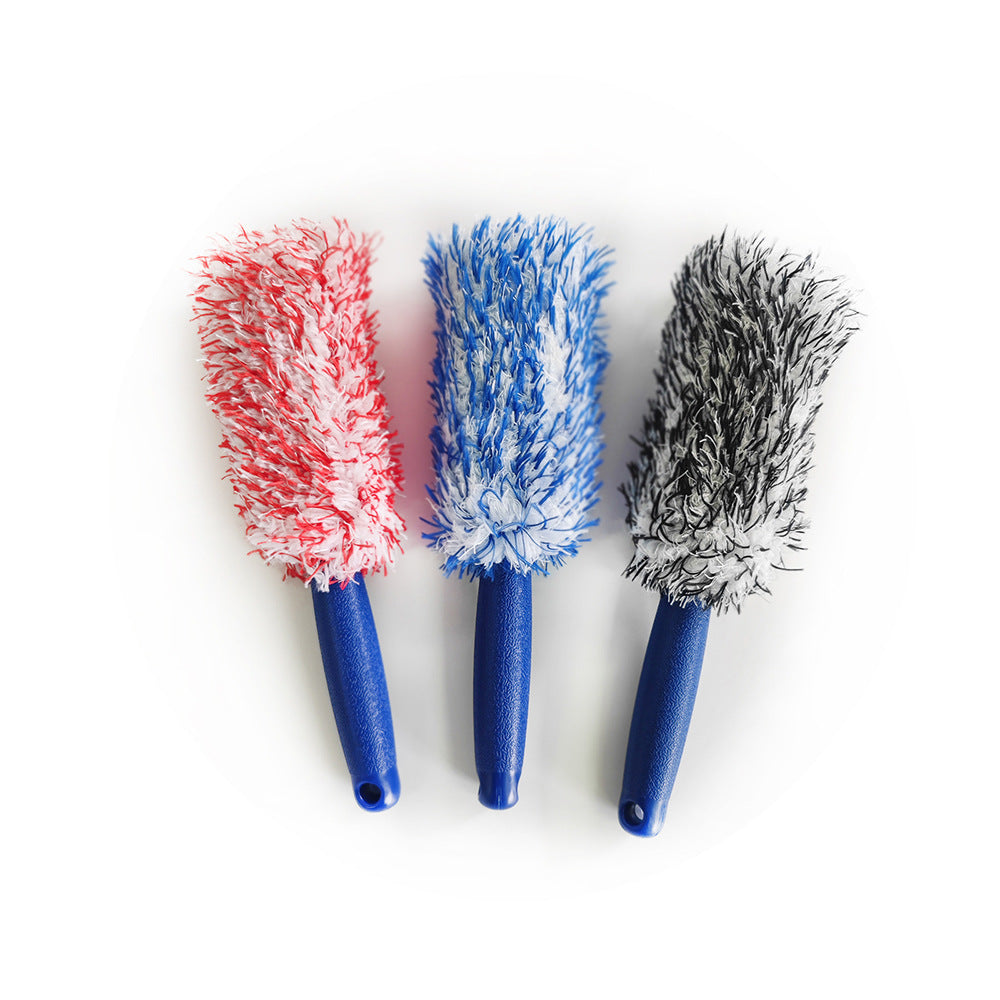 Microfiber Plush Wheel Hub Cleaning Brush for Car Interior & Tire Detailing