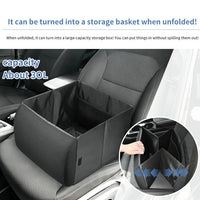 2-in-1 Car Storage Box and Lumbar Support Cushion