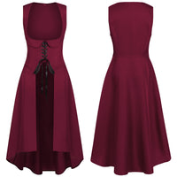 Medieval Renaissance Women's Long Dress for Cosplay and Halloween